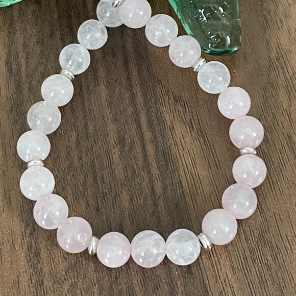 Rose Quartz Bead Necklace - Picture 5 of 7